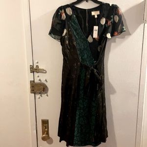 Flutter sleeve Anthropologie dress